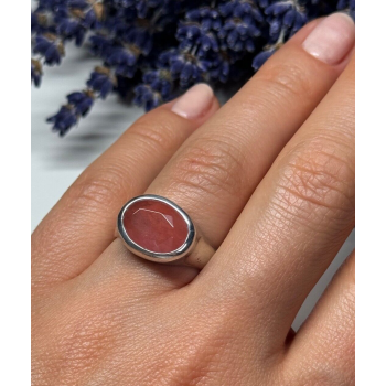 Vintage 925 Sterling Silver Agate Ring Size 7