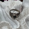 Men'S 925 Sterling Silver Cat'S EYE Tourmaline Ring Size 9