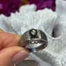 Men'S 925 Sterling Silver Cat'S EYE Tourmaline Ring Size 9