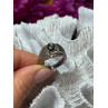 MEN'S 925 STERLING SILVER CAT'S EYE TOURMALINE RING SIZE 9