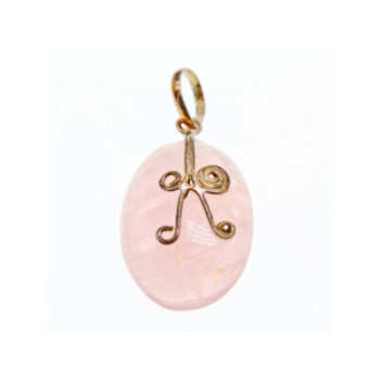 925 STERLING SILVER MORGANITE PENDANT