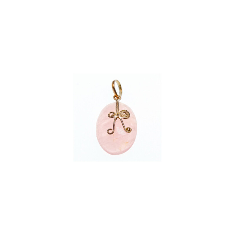 925 STERLING SILVER MORGANITE PENDANT
