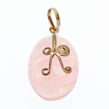 925 Sterling Silver Morganite Pendant