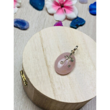 925 Sterling Silver Morganite Pendant