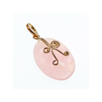 925 STERLING SILVER MORGANITE PENDANT