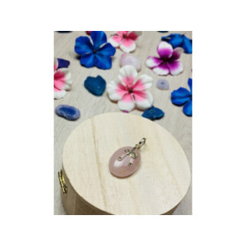 925 STERLING SILVER MORGANITE PENDANT