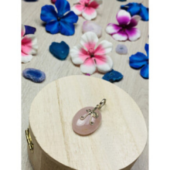 925 Sterling Silver Morganite Pendant
