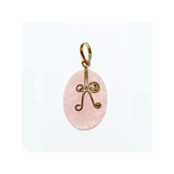 925 STERLING SILVER MORGANITE PENDANT