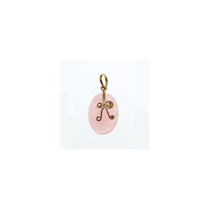 925 STERLING SILVER MORGANITE PENDANT