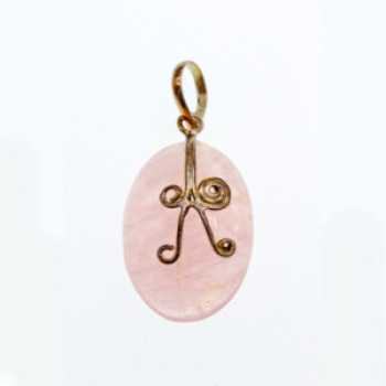 925 Sterling Silver Morganite Pendant