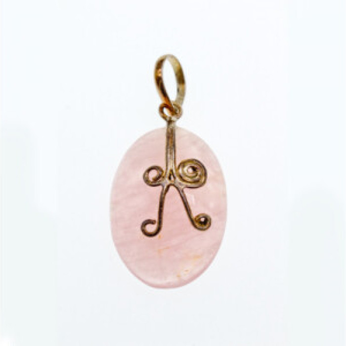 925 Sterling Silver Morganite Pendant