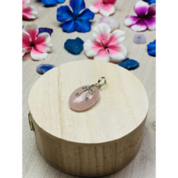 925 Sterling Silver Morganite Pendant