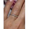 925 Sterling Silver Gold Plated CZ Ring Size 6