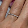 925 Sterling Silver Gold Plated CZ Ring Size 6