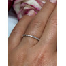 925 Sterling Silver Gold Plated CZ Ring Size 6