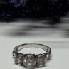 925 Sterling Silver CZ Ring Size 7.5