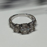 925 Sterling Silver CZ Ring Size 7.5