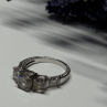 925 Sterling Silver CZ Ring Size 7.5