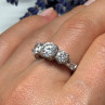 925 Sterling Silver CZ Ring Size 7.5
