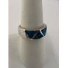 925 Sterling Silver & Opal Ring Size 7