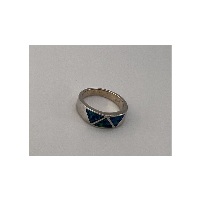 925 Sterling Silver & Opal Ring Size 7