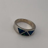 925 Sterling Silver & Opal Ring Size 7