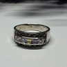 Vintage 925 Sterling Silver Tourmalines & Marcasite Ring Size 8