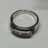 Vintage 925 Sterling Silver Tourmalines & Marcasite Ring Size 8