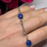 925 Sterling Silver Star Sapphire Bracelet Length 7.5