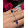 925 Sterling Silver Star Sapphire Bracelet Length 7.5