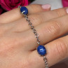 925 Sterling Silver Star Sapphire Bracelet Length 7.5