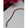 925 Sterling Silver Gold Plated Ruby Bracelet Length 7.5