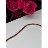 925 Sterling Silver Gold Plated Ruby Bracelet Length 7.5