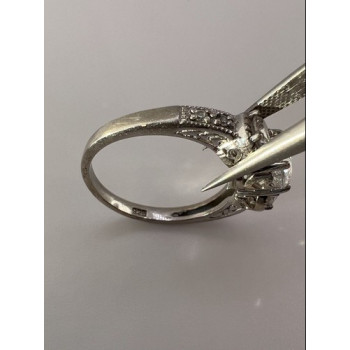 925 Sterling Silver & CZ Ring Size 8.5