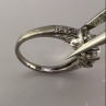 925 Sterling Silver & CZ Ring Size 8.5