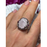 925 Sterling Silver Morganite & Pink Spinel Ring Size 7