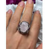 925 Sterling Silver Morganite & Pink Spinel Ring Size 7