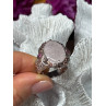 925 Sterling Silver Morganite & Pink Spinel Ring Size 7