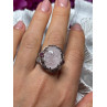 925 Sterling Silver Morganite & Pink Spinel Ring Size 7