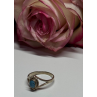 925 Sterling Silver Turquoise Ring Size 8