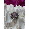 925 Sterling Silver Amethyst & Marcasite Ring Size 5