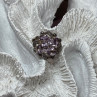 925 Sterling Silver Amethyst & Marcasite Ring Size 5