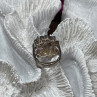 925 Sterling Silver Amethyst & Marcasite Ring Size 5