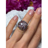 925 Sterling Silver Amethyst & Marcasite Ring Size 5