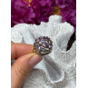 925 Sterling Silver Amethyst & Marcasite Ring Size 5