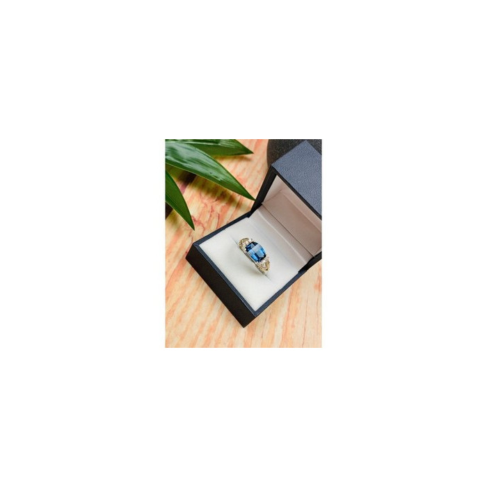 925 STERLING SILVER SPINEL & CZ RING SIZE 9