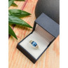 925 Sterling Silver Spinel & CZ Ring Size 9