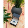 925 Sterling Silver Spinel & CZ Ring Size 9