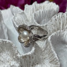 925 Sterling Silver Pearl & White Sapphire 