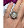 925 STERLING SILVER PEARL & WHITE SAPPHIRE 